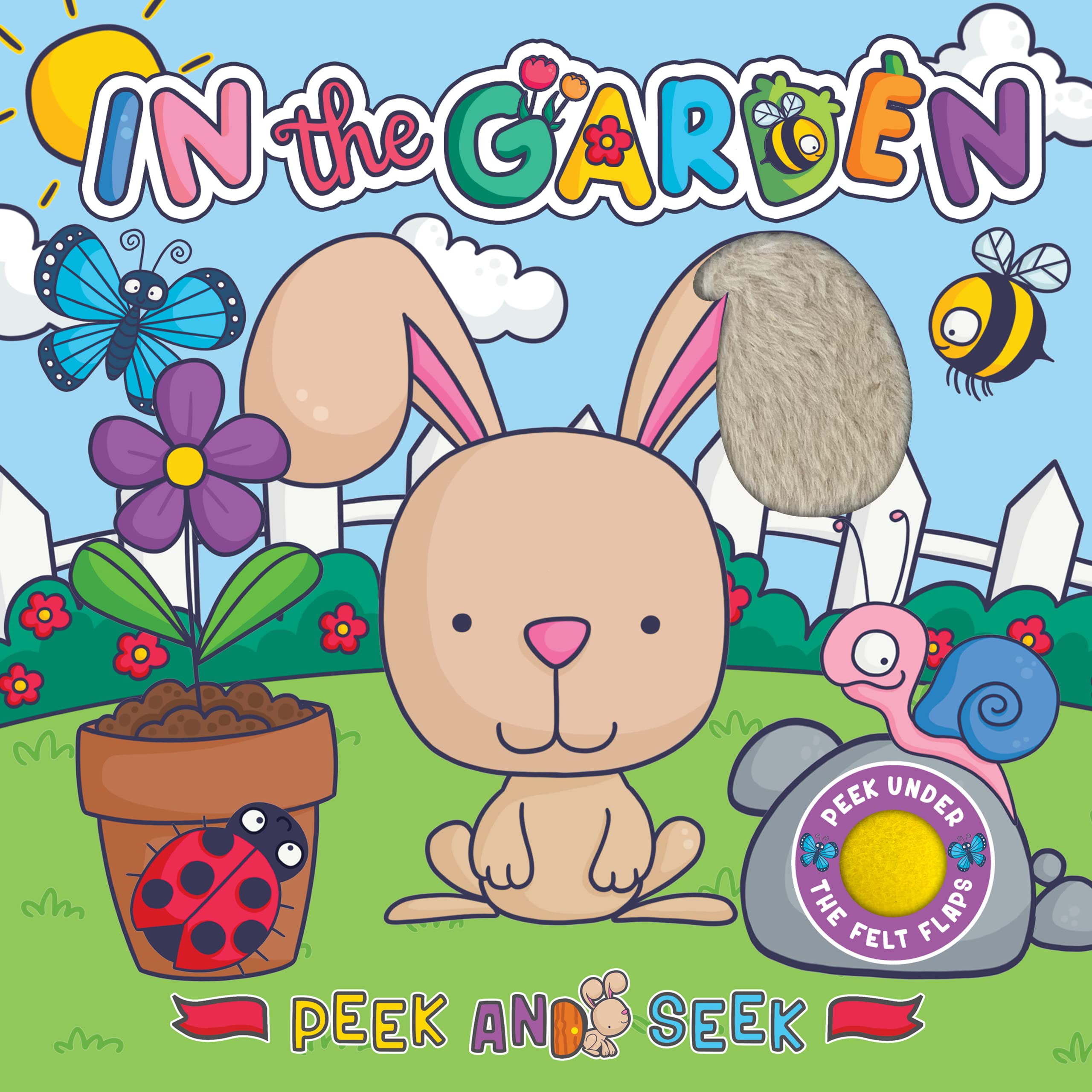 Little Hippo Books Peek and Seek In the Garden - Interactive Touch & Feel Board Book for Toddlers 1-3 Years | Sensory Learning & Early Development Baby Book | Perfect for Bedtime Stories, Playtime & Parent-Child Bonding