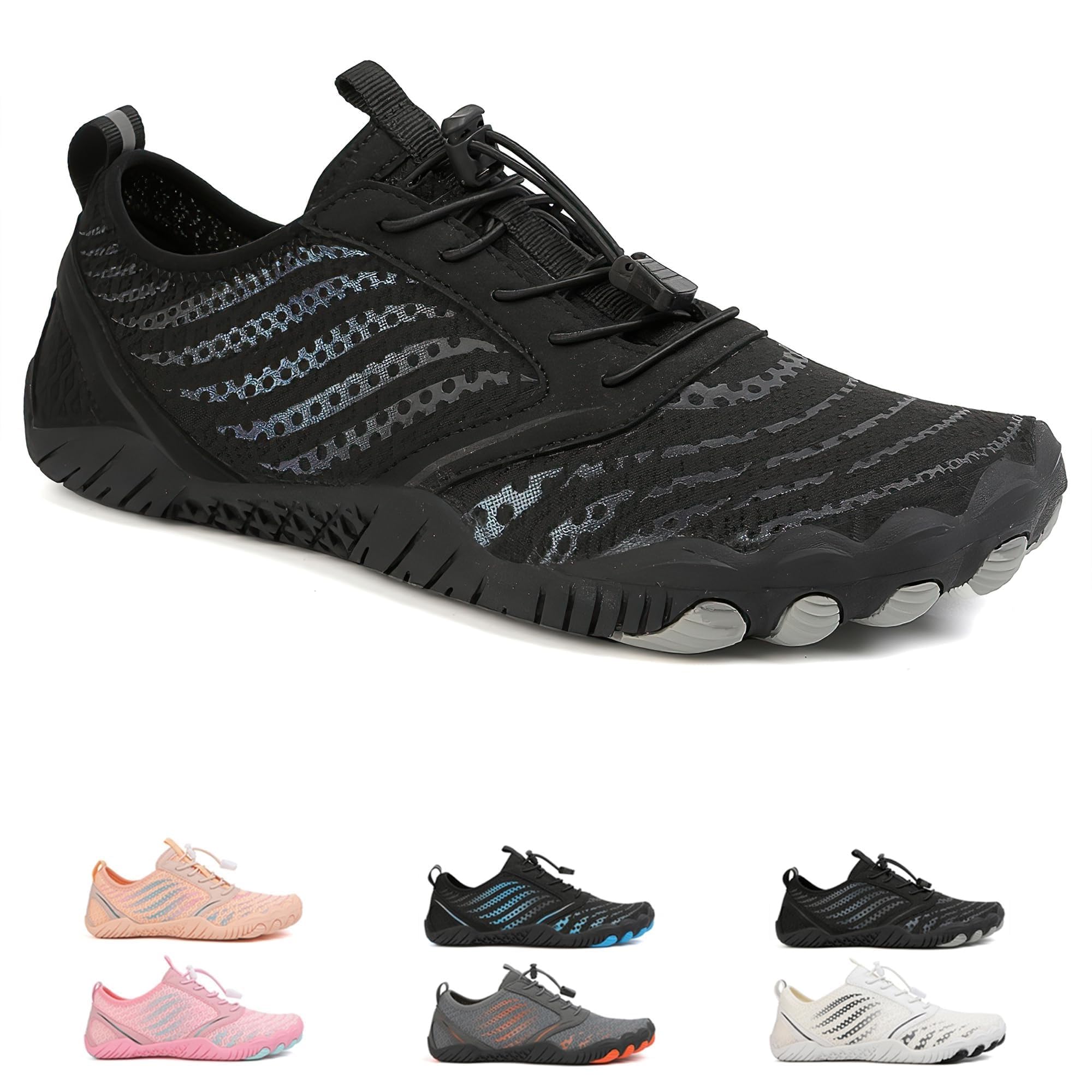 **Barefoot Shoes for Women & Men - Wide Toe Box, Soft & Breathable - Waterproof Hiking & Beach Shoes for Outdoor Adventures**    *(Perfect for Trail Running, Camping, Travel & Water Activities)*