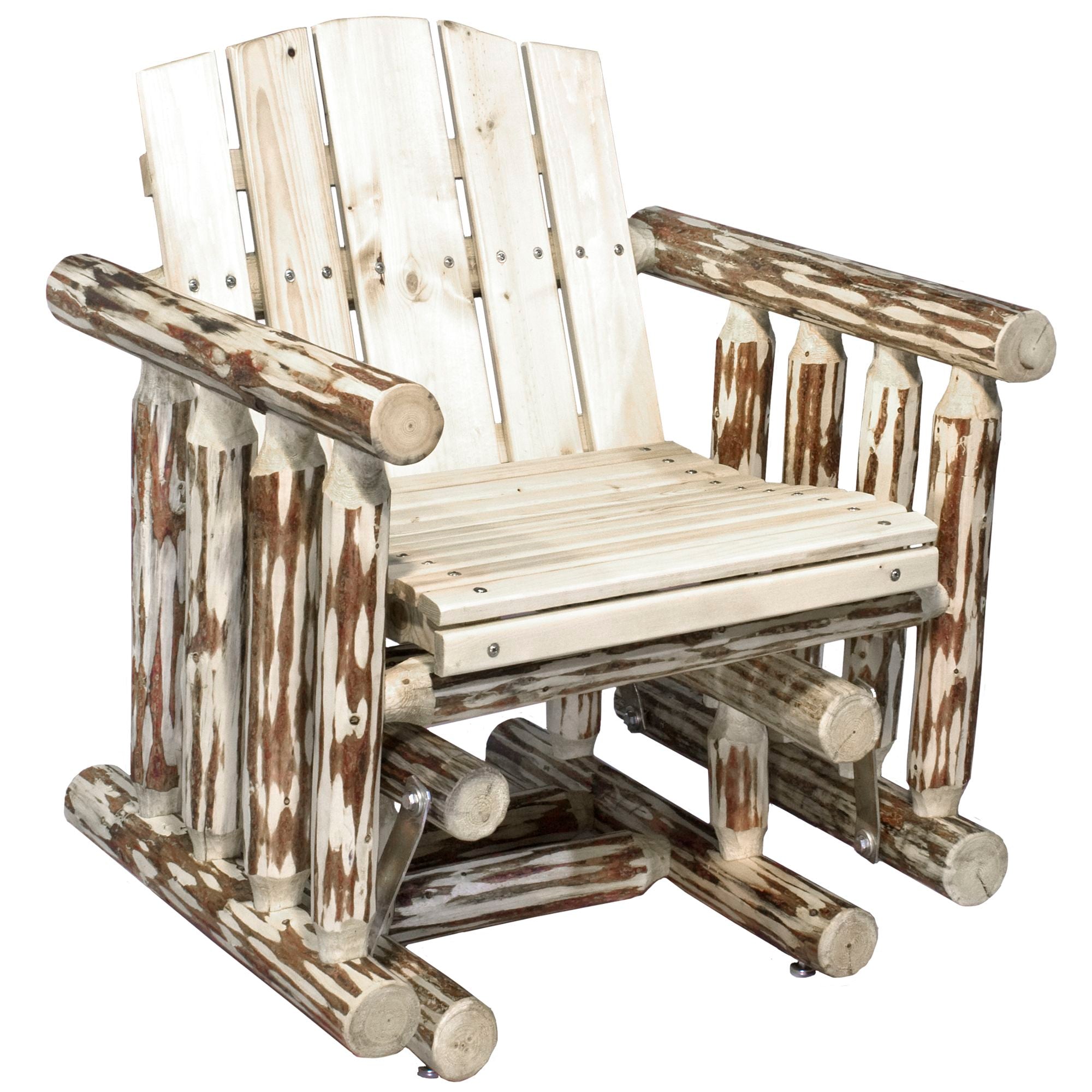 Montana Single Seat Glider - Sturdy Outdoor Rocking Chair for Patio, Garden & Porch - Perfect for Relaxing, Reading & Enjoying Nature