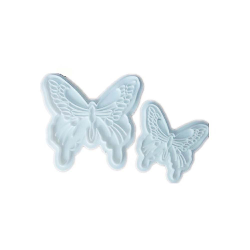DIY White Butterfly Shaped Concrete Path Maker Mold - Garden Paving Pavement Patio Walkway Mold for Outdoor Decor (Pack of 2) - Perfect for Garden Pathways, Yard Landscaping, and DIY Home Projects