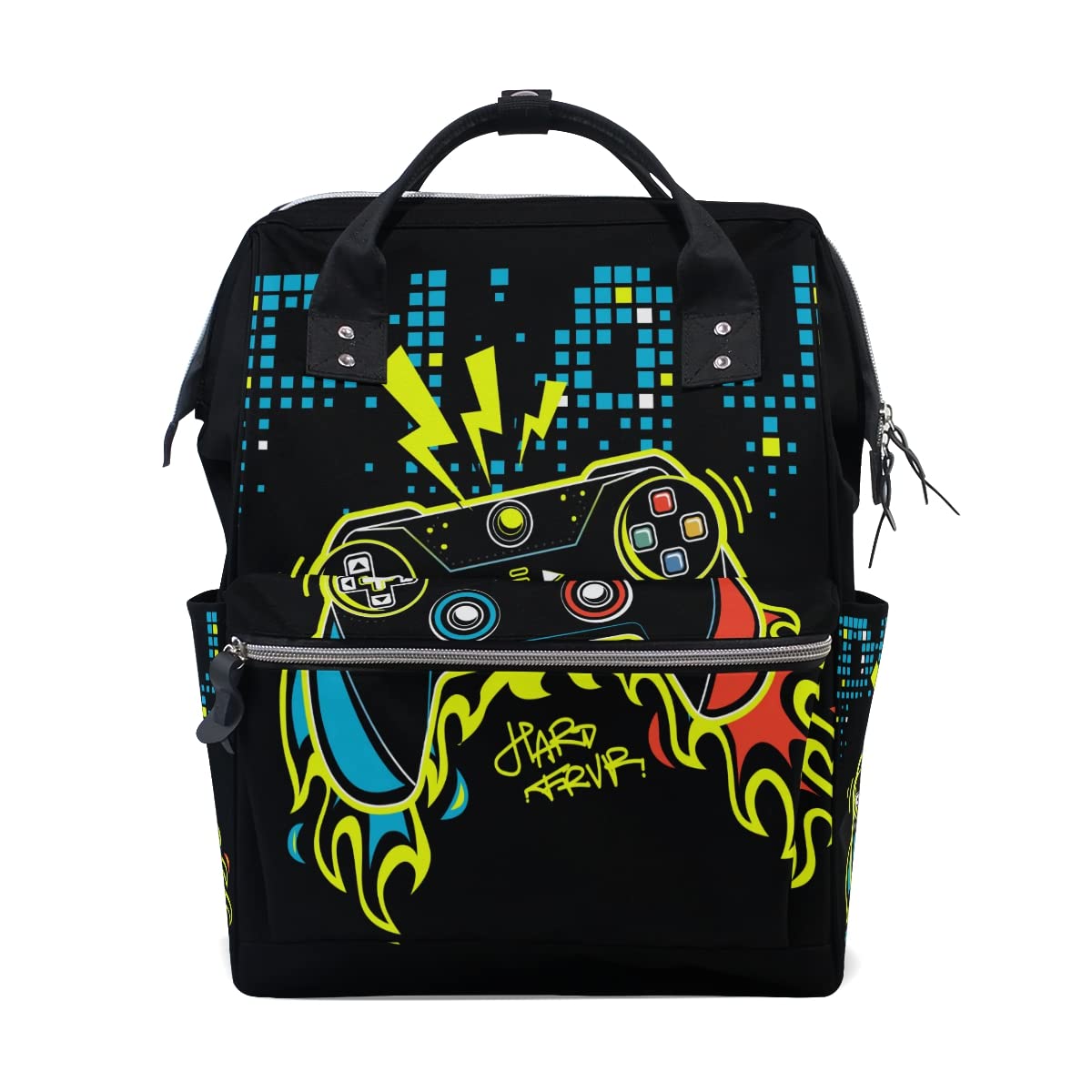 Large Capacity Play Gamepad Diaper Backpack - Multifunctional Baby Changing Bag, Reusable Travel Tote for Parents | Perfect for Daycare, Family Outings & Travel