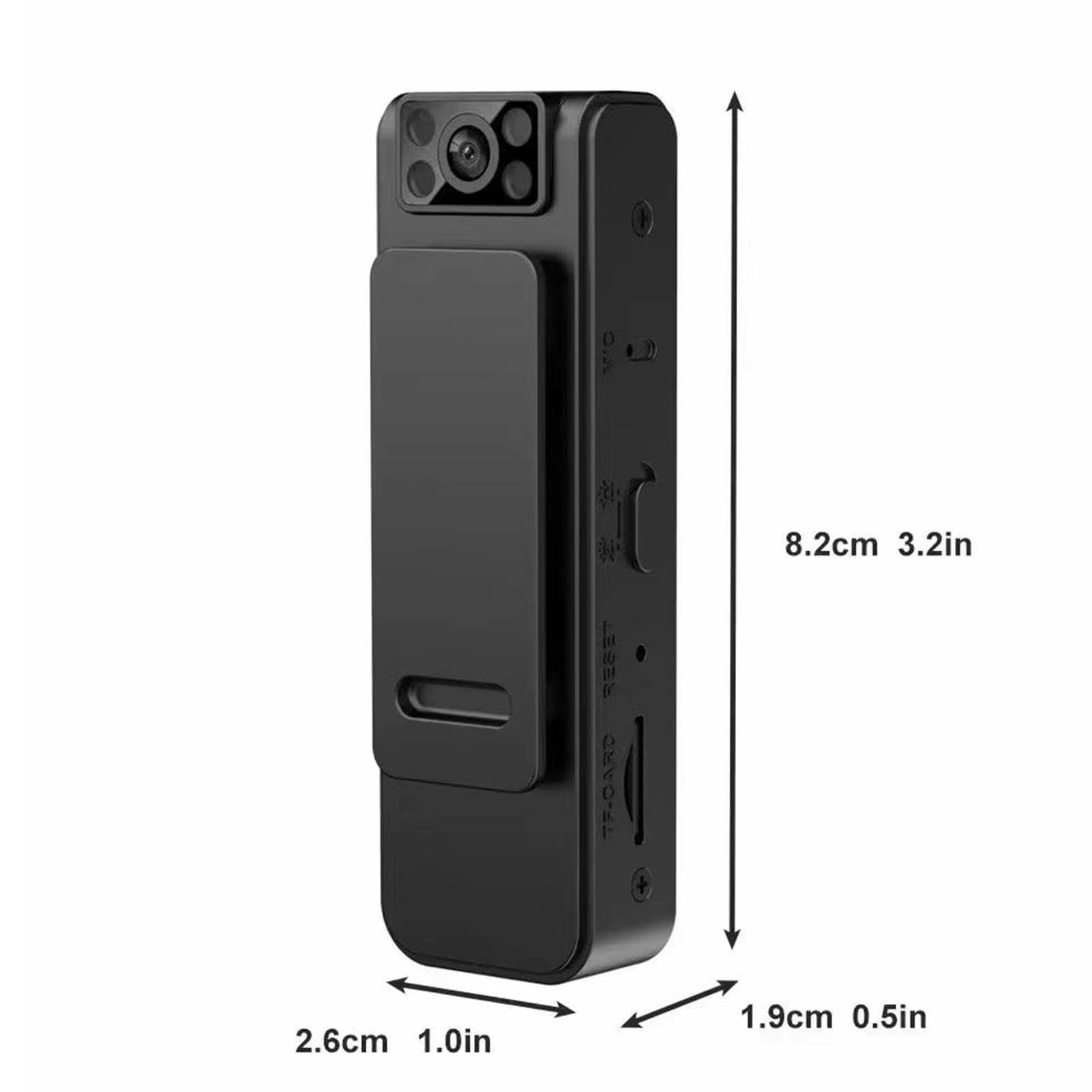 2023 New HD 1080P/4K Noise Reduction Camera with 180° Adjustable Rotatable Lens - Wireless Wearable Video Recorder for Home Security, Vlogging & Outdoor Adventures