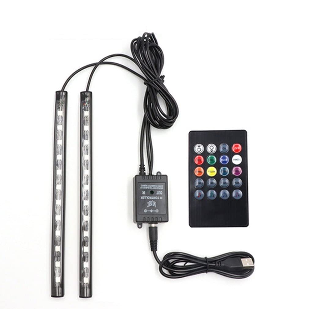WM Home USB Car Ambient Lights - Colorful LED Interior Atmosphere Lamp with Voice Control for Auto Decoration | Perfect for Car Footwell Lighting & Night Driving Mood Enhancement