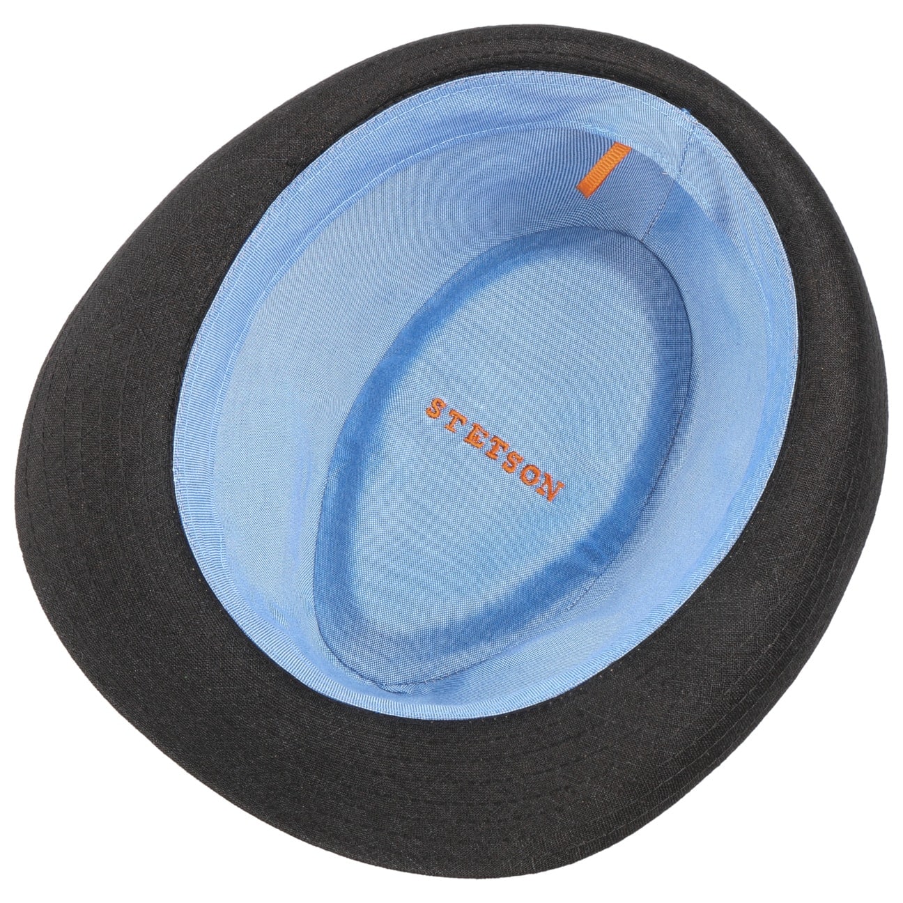 Stetson Geneva Linen Trilby Hat for Men - Classic Summer Fedora with Brim, Breathable Lightweight Linen Material - Perfect for Beach, Outdoor Events & Casual Wear