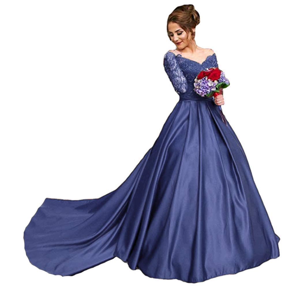 Elegant Long Sleeve Lace Evening Gowns for Women - Plus Size Formal Dresses for Prom, Party & Special Occasions | Perfect for Weddings, Galas & Black Tie Events