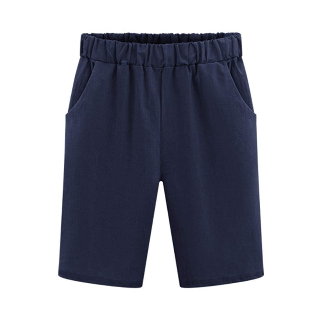 **Plus Size High Waisted Running Shorts for Women - Quick-Dry Athletic Workout Shorts with Pockets (Blue, Large) - Perfect for Gym, Yoga & Outdoor Activities**