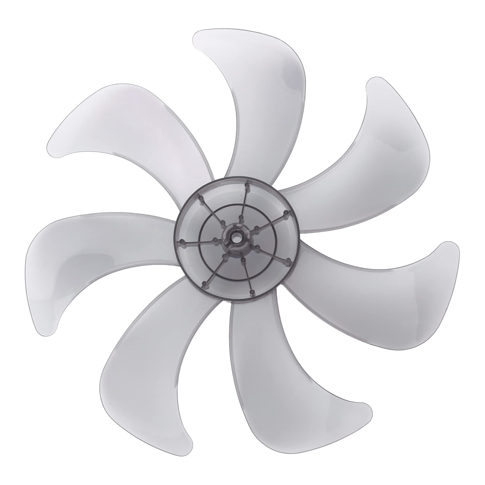 Aislor 5/7 Blade Universal Replacement Fan Blades for 16 Inch Pedestal Floor Fan - Quiet Plastic Type E Fan Blades - Perfect for Home, Office, and Bedroom Cooling