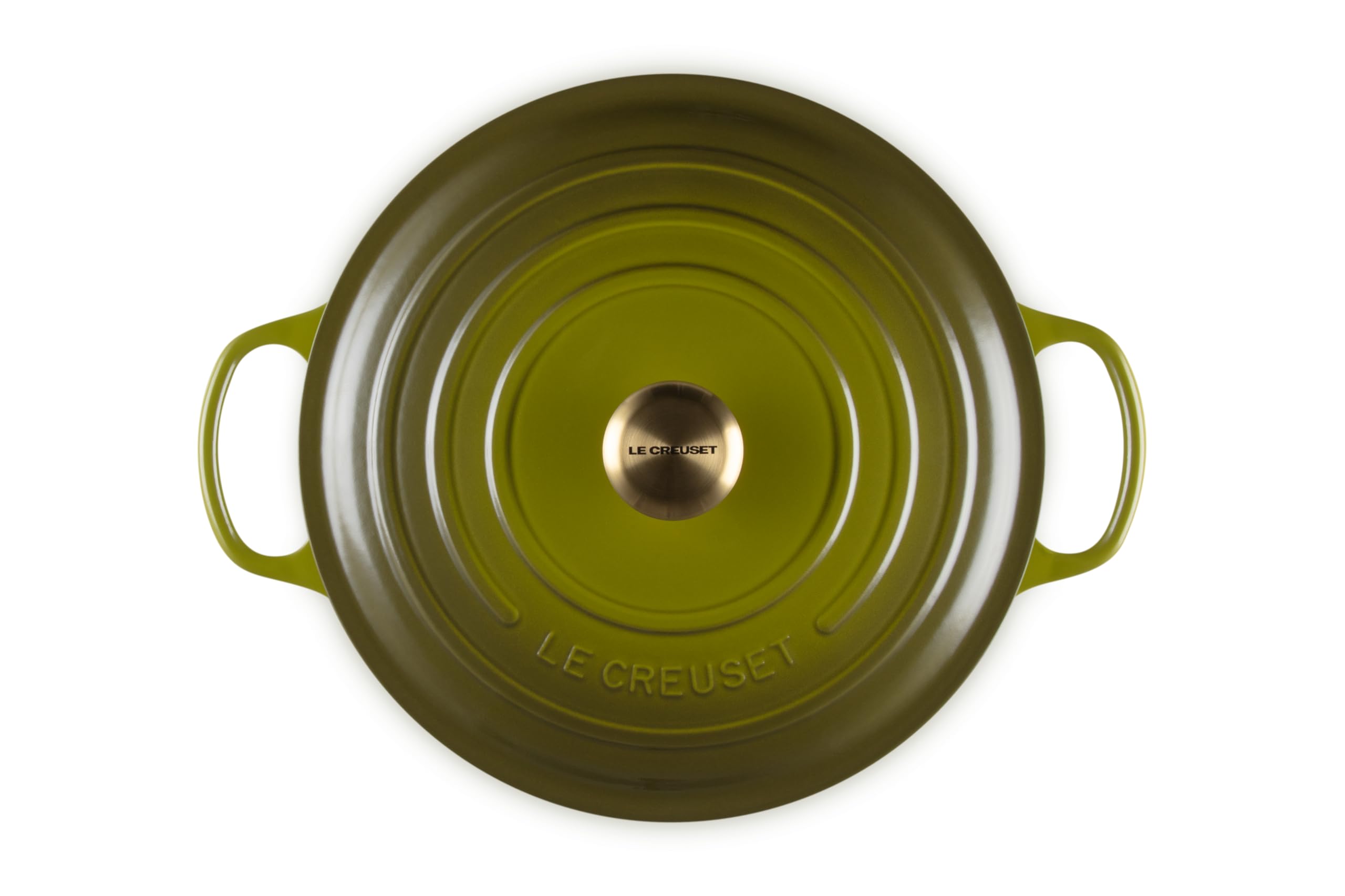 Le Creuset Signature Enameled Cast Iron Round Dutch Oven, 6.75 Quart (6.4L), Olive Green - Perfect for Braising, Roasting, Baking & Slow Cooking Soups, Stews & Bread