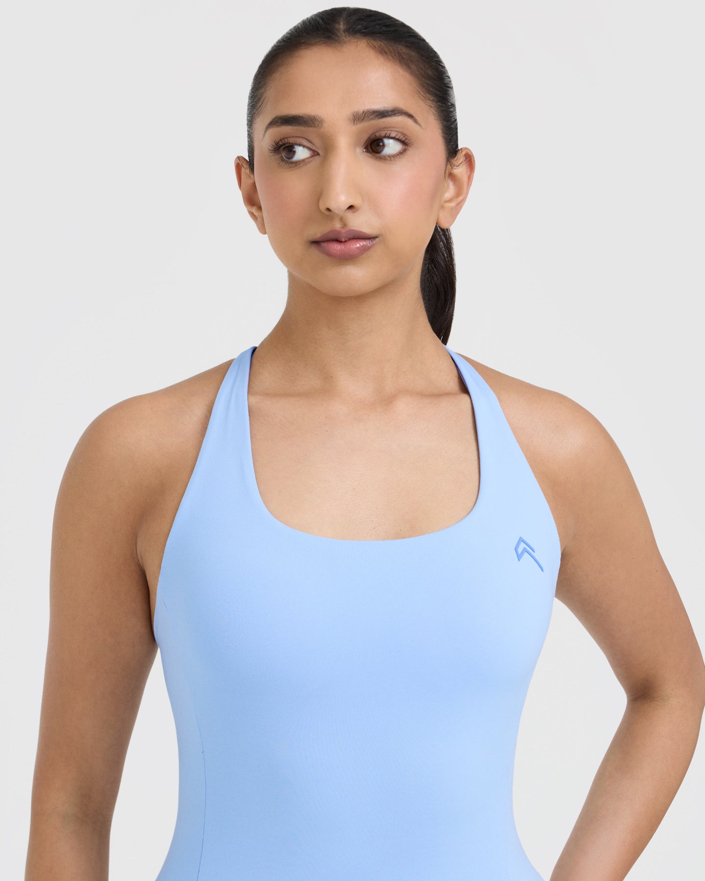 Timeless Square Neck Vest for Women - Powder Blue Sleeveless Tank Top | Casual Summer Outfit, Layering Piece, Beach Cover-Up