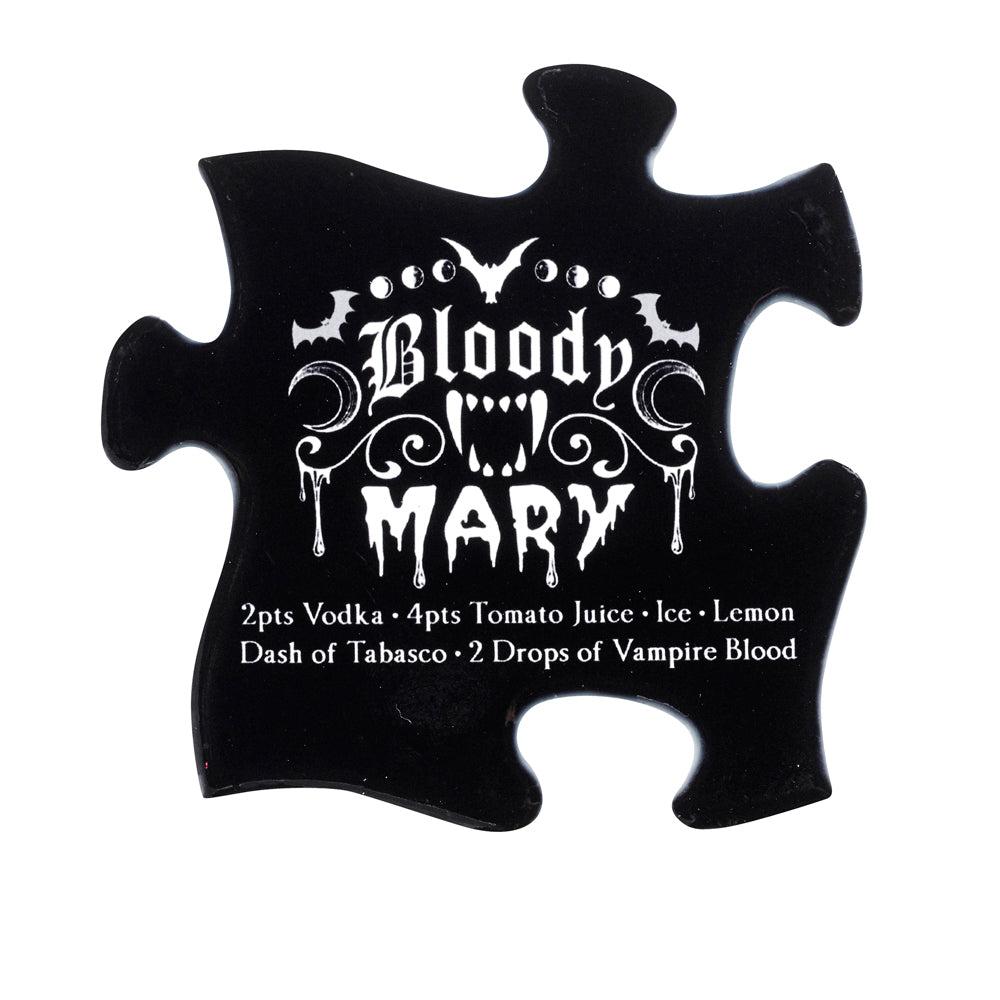 Gothic Style Bar Coasters Set of 6 - Elegant Drink Coasters for Cocktails, Wine, and Beer - Perfect for Home Bars, Parties, and Gothic Decor