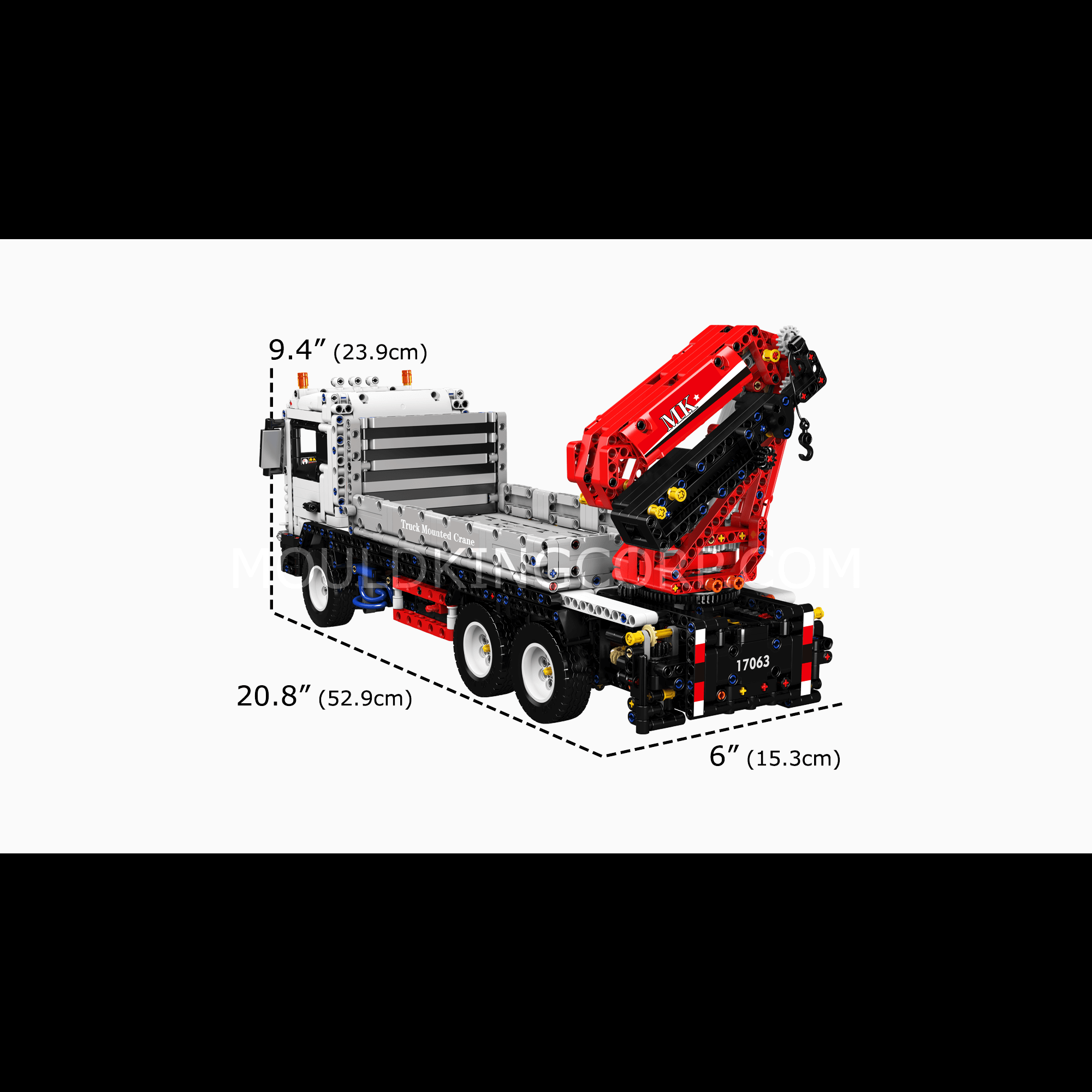 Mould King 17053 Truck Mounted Crane Building Set - 2530 Piece Construction Toy for Adults & Kids | STEM Educational Building Blocks for Engineering Enthusiasts | Perfect for Birthday Gifts & DIY Projects