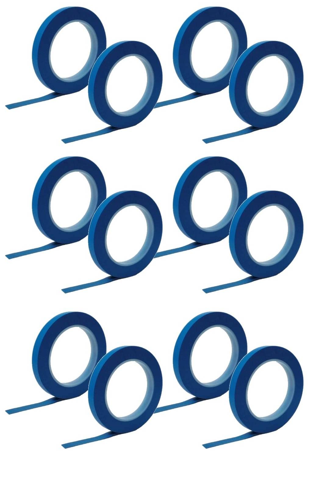 High-Temperature Automotive Masking Tape - Blue Fine Line Tape (1/2