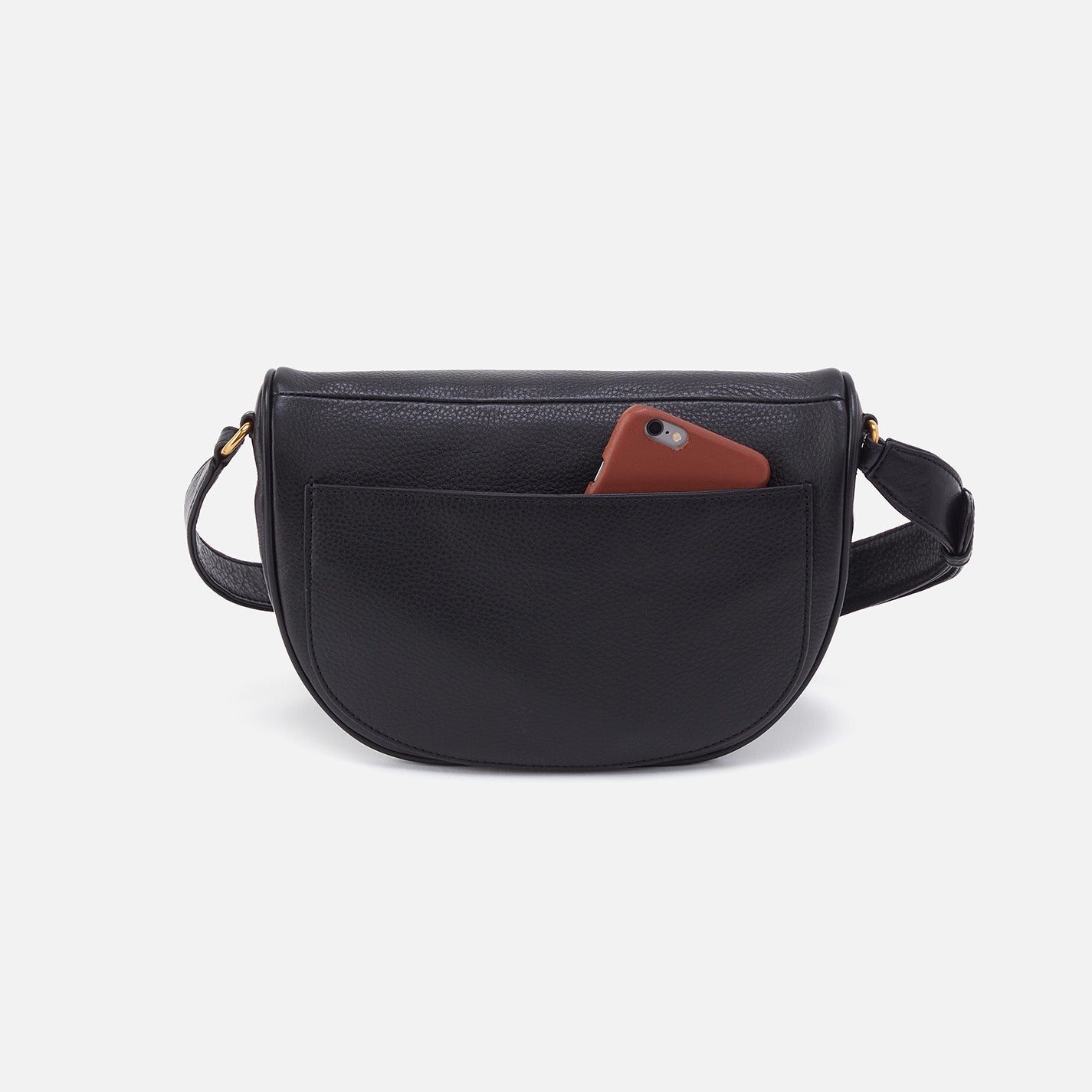 Juno Belt Bag in Pebbled Leather - Stylish Black Waist Pack for Women | Perfect for Travel, Running, and Everyday Use