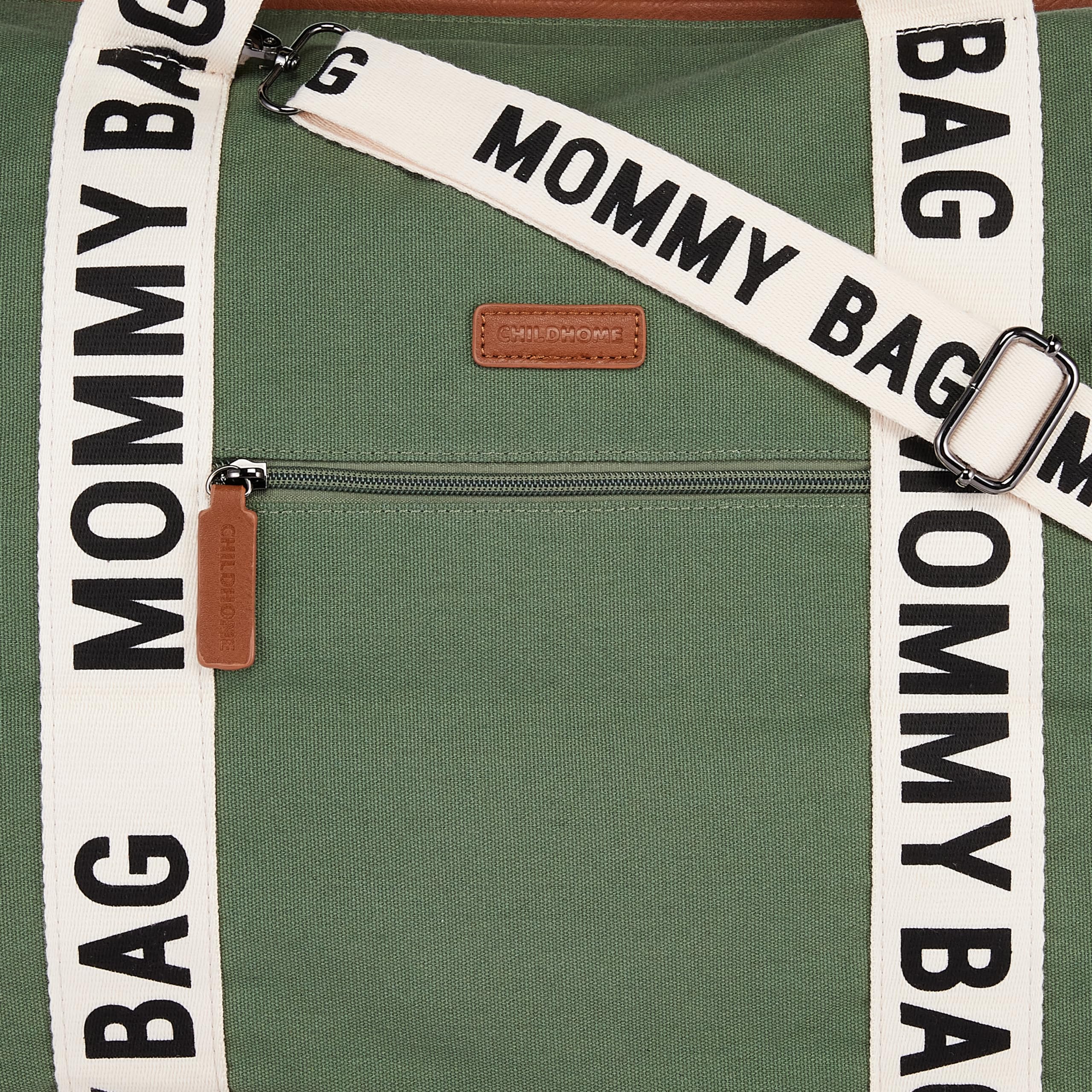Childhome Signature Mommy Bag - Waterproof Sporty Diaper Tote for Women, Large Baby Essentials Travel Organizer | Perfect for Moms On-the-Go, Gym, Park & Family Outings