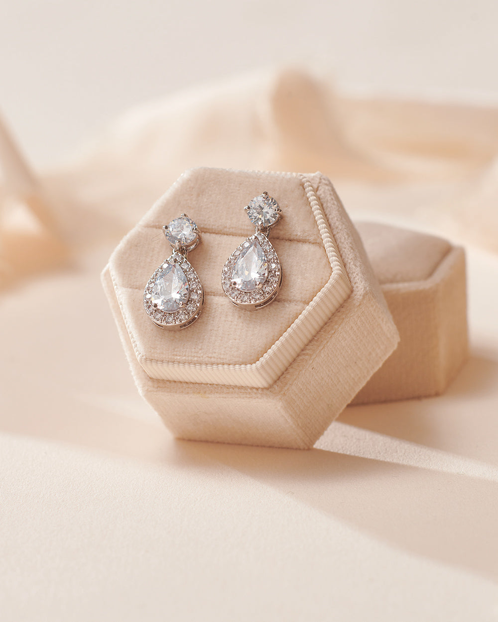 Kinsley CZ Stud Earrings for Women - Sparkling Cubic Zirconia Jewelry - Perfect for Parties, Weddings & Everyday Wear