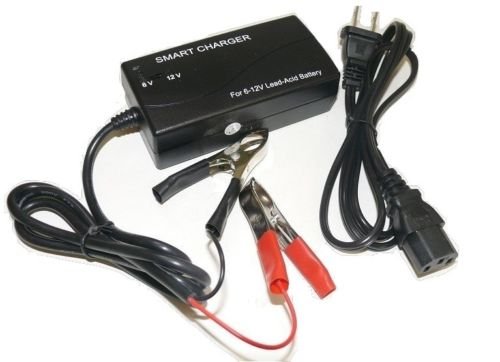 6V 12V Battery Charger & Maintainer for Car, Truck, Motorcycle, RV, Mower - Smart Trickle Charging for Long-Term Storage & Winter Maintenance