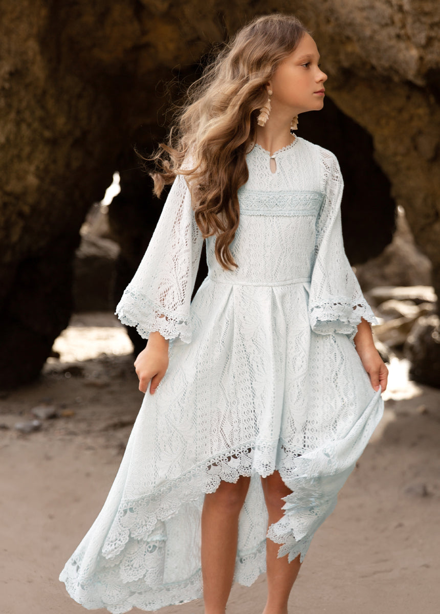Blue Whisper Murni Dress - Elegant Flowy Maxi Dress for Women | Perfect for Summer Beach, Vacation & Casual Wear
