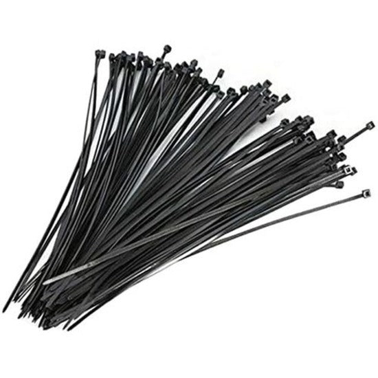 250-Pack 6-Inch Black Nylon Cable Ties | Heavy Duty Zip Ties | UL & TAA Certified | for Home, Office & Industrial Organization
