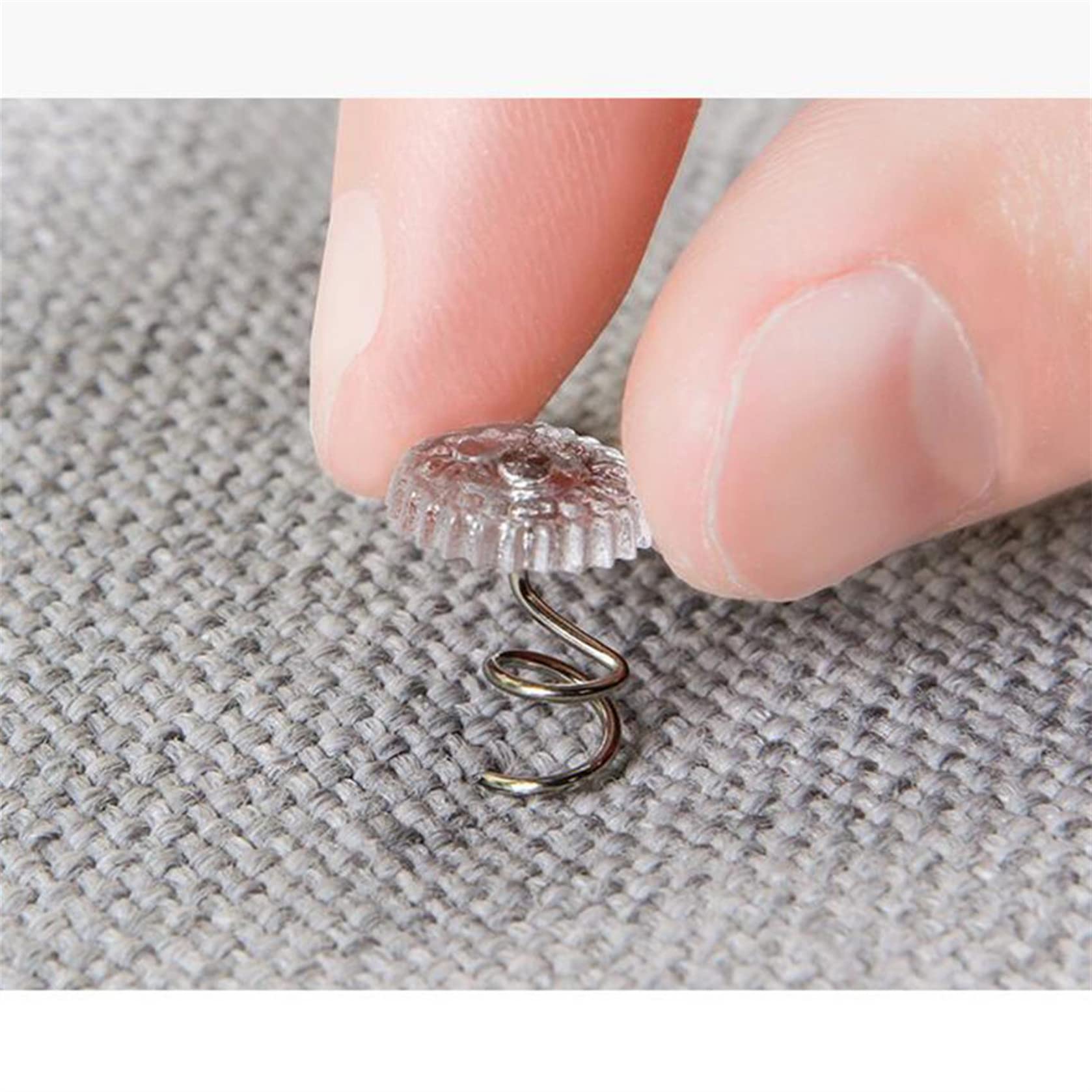 Clear Head Twist Pins for Upholstery & Bedskirts - 0.5