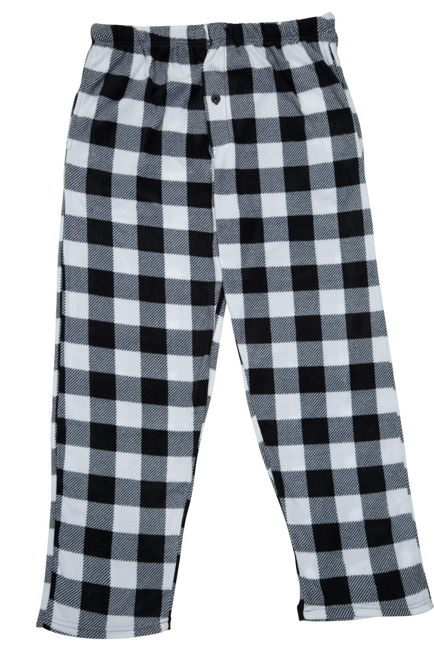 Cozy Boys Fleece Pajama Pants - Plaid Sleepwear for Big Boys Size 8-18 - Perfect for Christmas, Winter Nights & Sleepovers - Soft Holiday Pajamas for Kids & Teens