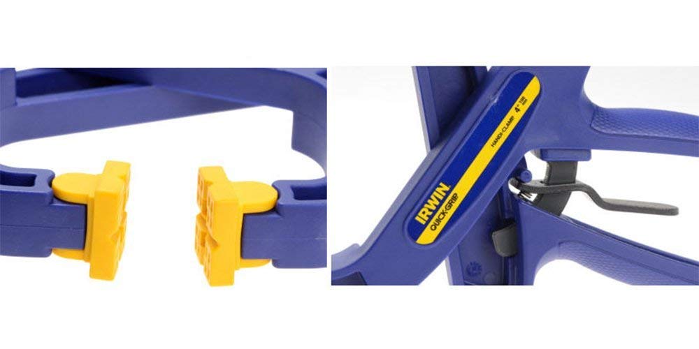 IRWIN Tools QUICK-GRIP Handi-Clamp 2-Inch Clamping Pliers (4-Pack) - Heavy Duty Spring Clamps for Woodworking, DIY Projects, and Home Repairs