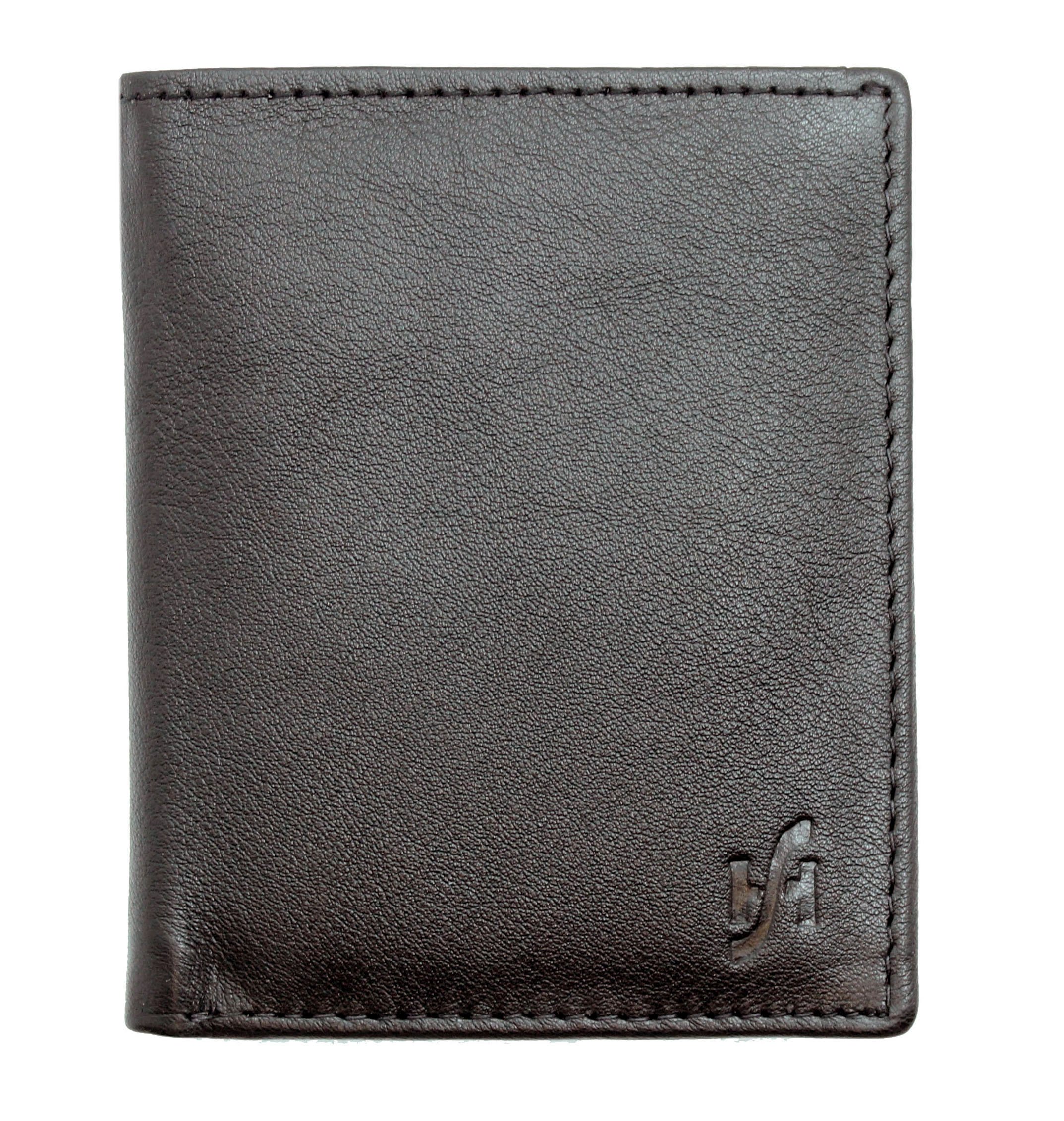 Ultra Slim Leather Card Holder Wallet with Note Compartment - RFID Blocking Minimalist Wallet for Men & Women | Perfect for Travel, Business & Everyday Use