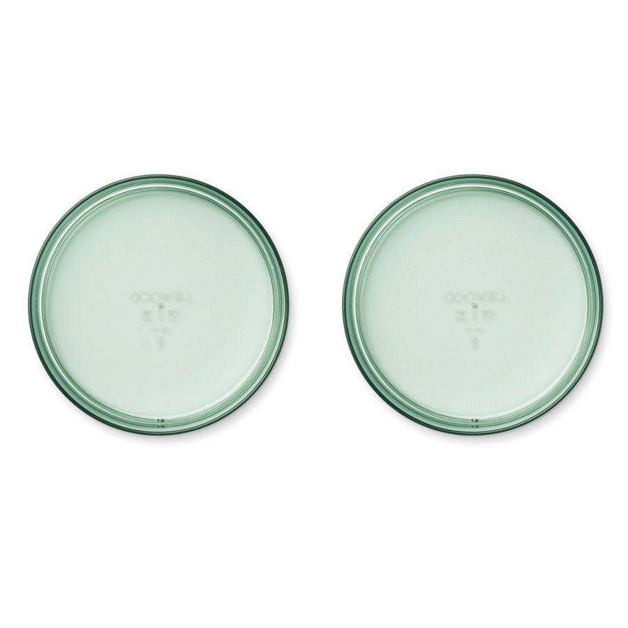 LIEWOOD Nara Bowl Set - 2 Pack Peppermint Colored Ceramic Bowls for Salads, Snacks & Desserts | Perfect for Home Dining & Party Serving