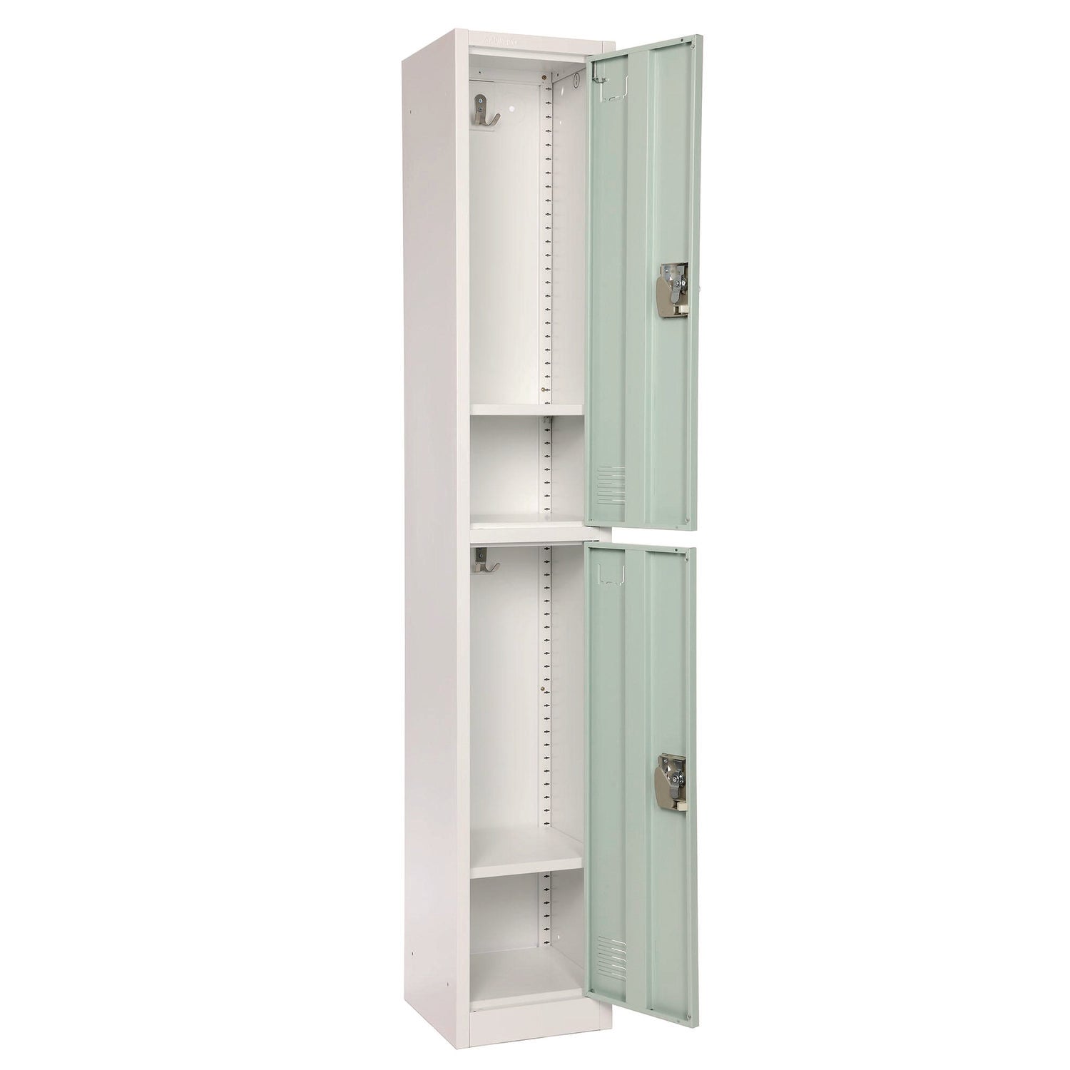 AdirOffice Steel Storage Locker - 2 Compartment Metal Locker Cabinet, 12