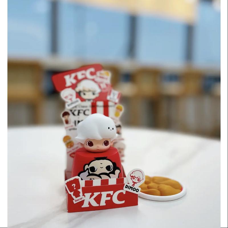 Exclusive DIMOO Pop Mart KFC 35th Anniversary Bucket Series Blind Box - Limited Edition Ace Fried Chicken Collectible (1/288) for Anime Fans & Toy Collectors - Perfect for Display, Gifts, and Pop Mart Collections