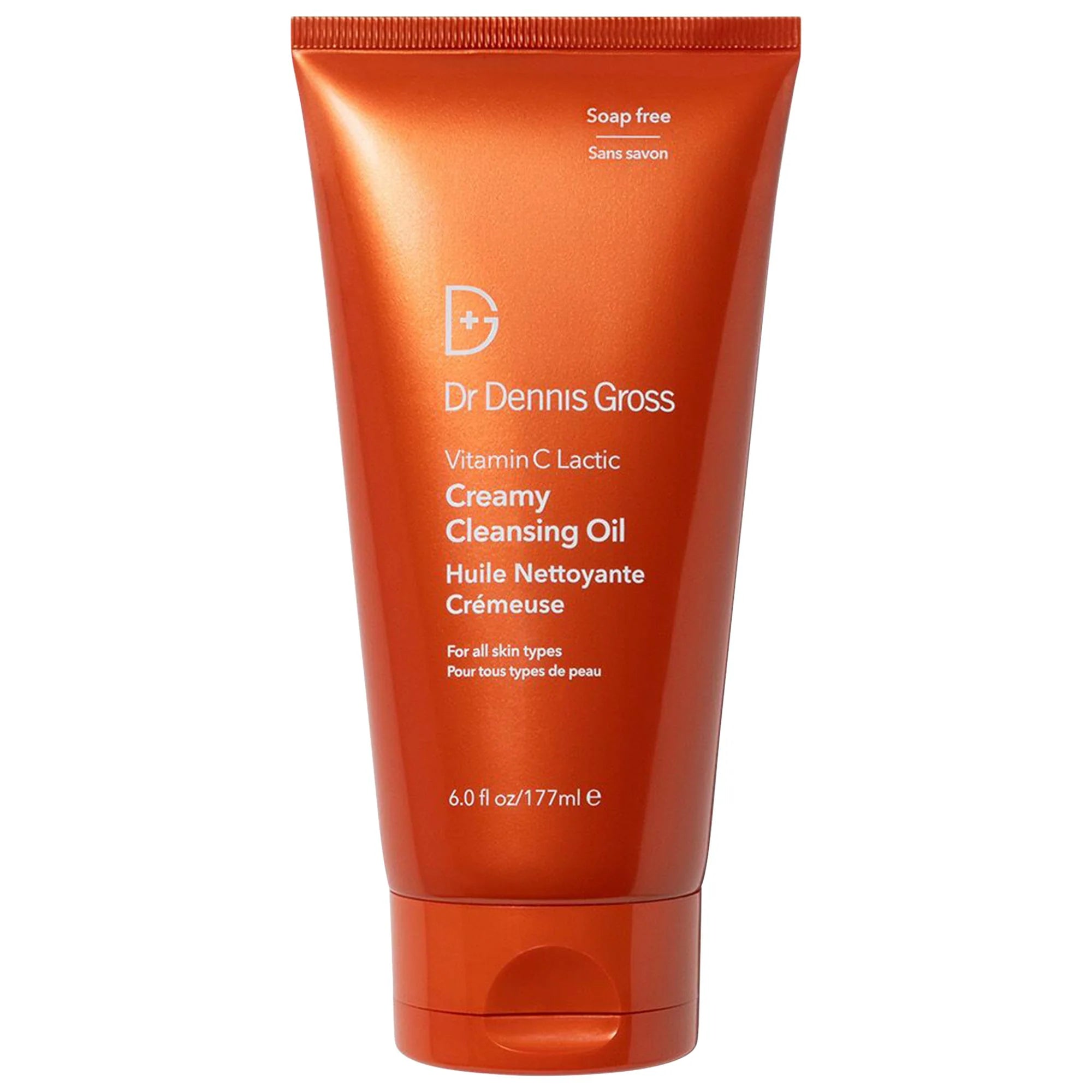 Dr. Dennis Gross Vitamin C Lactic Creamy Cleansing Oil - Brightening & Hydrating Face Wash for Glowing Skin | Perfect for Daily Skincare Routine & Makeup Removal