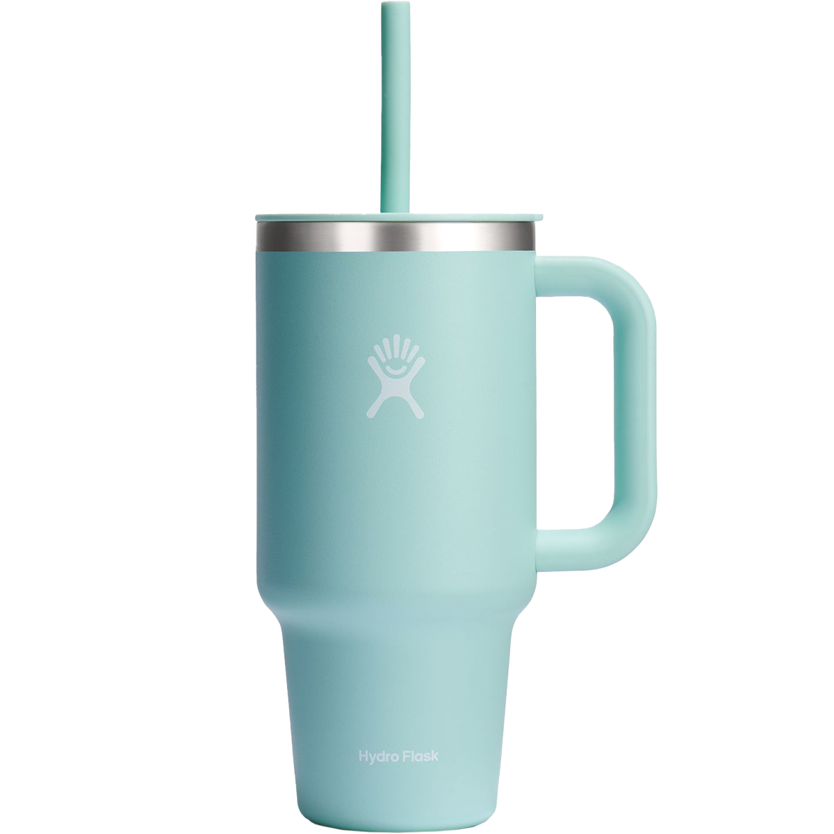 32 oz Insulated Stainless Steel Travel Tumbler with Lid & Straw - Leakproof Vacuum Flask for Hot & Cold Drinks - Perfect for Commuting, Camping, Hiking & Outdoor Adventures