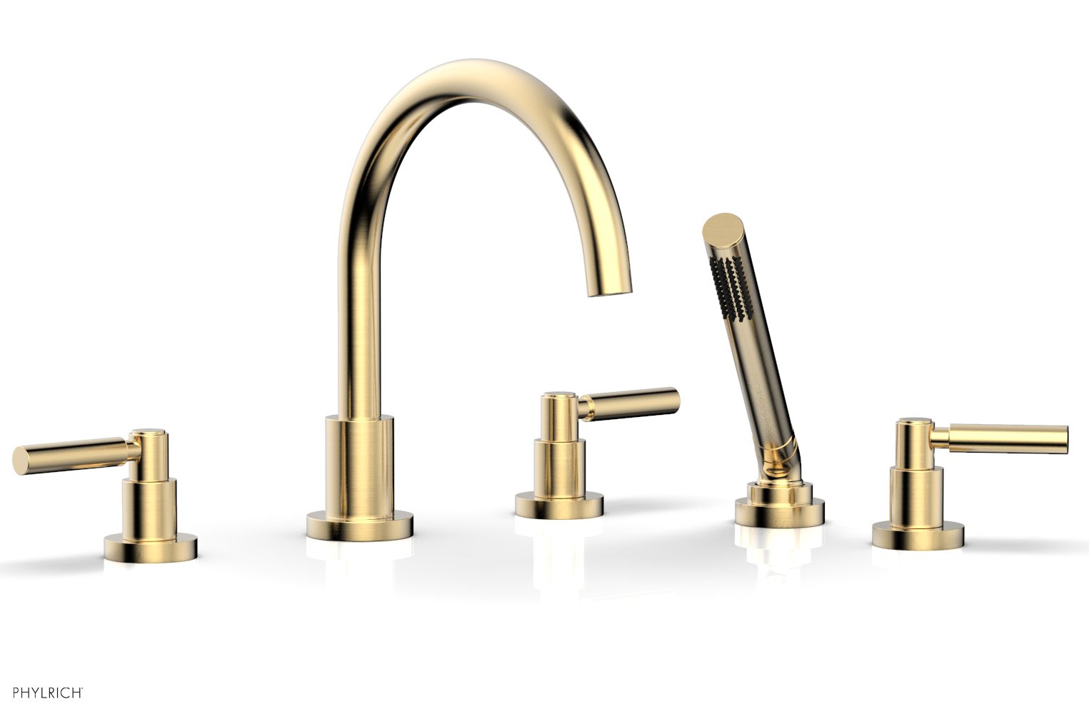 Premium Deck Tub Set with Hand Shower & Lever Handles D2130C1 - Perfect for Outdoor Showers, Poolside Bathing, and Garden Relaxation
