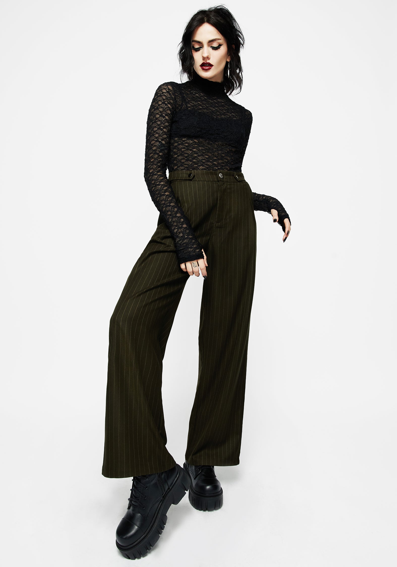Stylish Payoff Wide Leg Tailored Trousers for Women - Comfortable High Waist Office Pants for Business Casual & Workwear