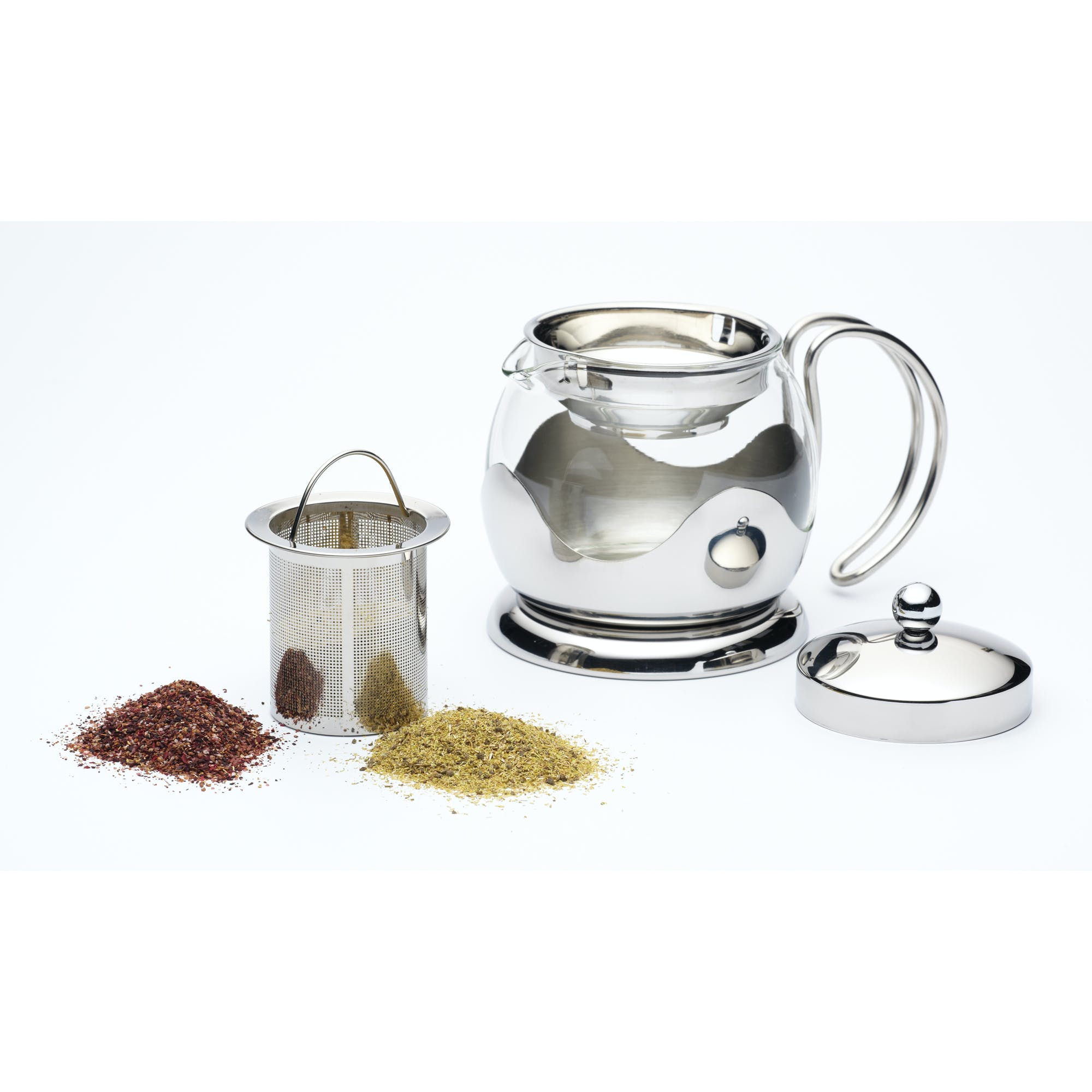 Le’Xpress Glass 900ml Infuser Teapot - Premium Loose Leaf Tea Maker with Removable Stainless Steel Filter - Perfect for Herbal, Green & Black Tea Brewing at Home or Office