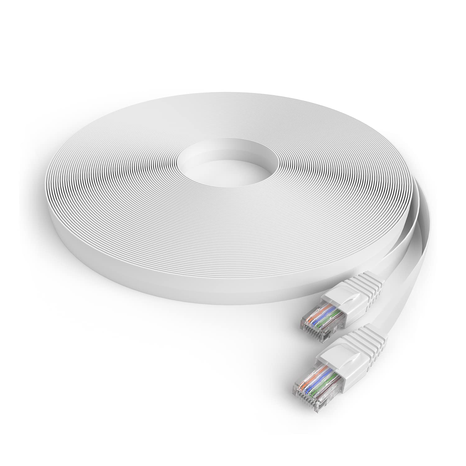Amcrest CAT6E 4K-Rated 60ft POE Ethernet Cable - High-Speed Internet & Network Cable for PoE Security IP Cameras, Smart TVs, Gaming Consoles (PS4/Xbox One), Routers & Computers - Perfect for Home & Office Networking