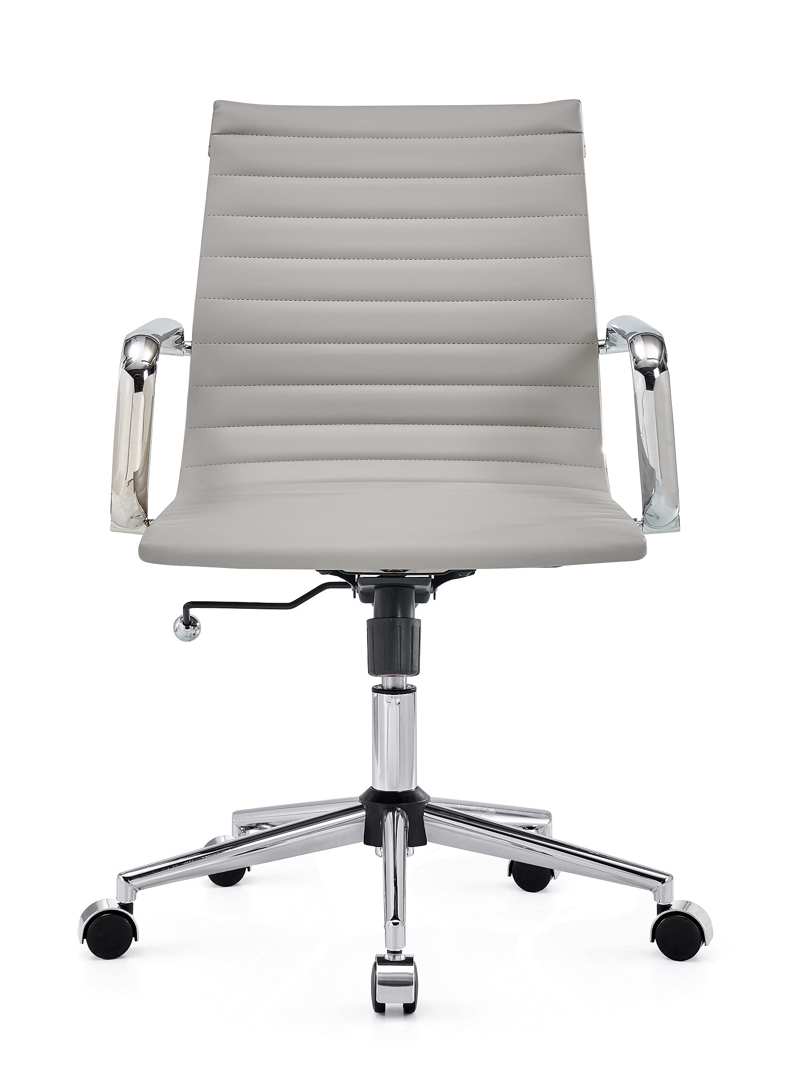 Ergonomic Grey Office Chair - Modern Adjustable Desk Chair with Lumbar Support for Home & Office Workspace (3011 Grey) - Perfect for Long Hours Sitting, Gaming & Remote Work