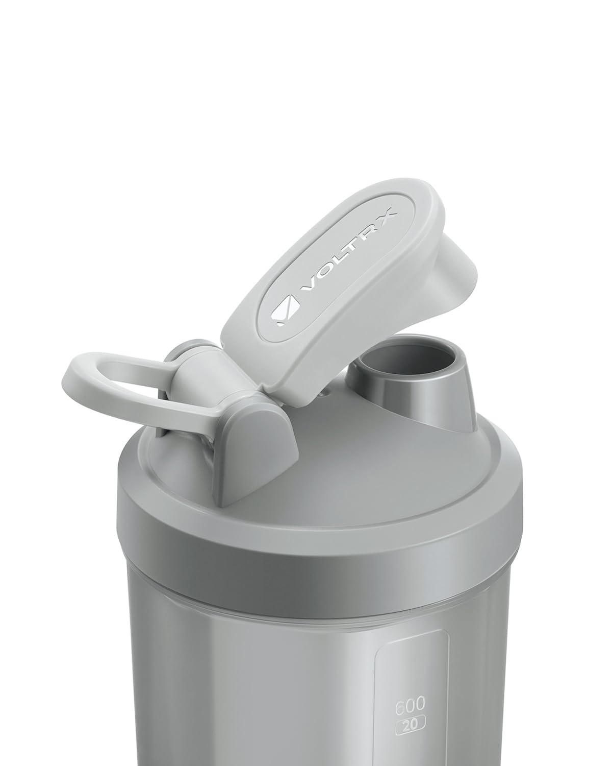 VOLTRX USB C Rechargeable Electric Protein Shaker Bottle - 24oz BPA-Free Titanium Blender for Protein Shakes & Meal Replacement - Perfect for Gym, Workout & Post-Training Recovery