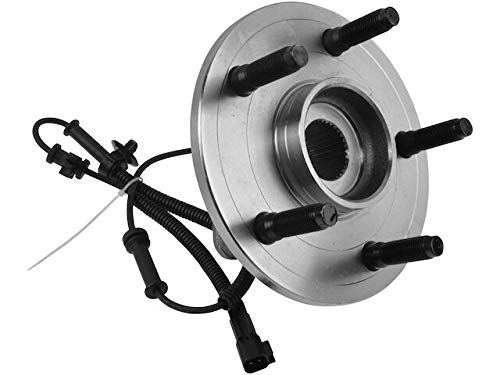Front Left Wheel Hub and Bearing Assembly with ABS Speed Sensor - Compatible with 2006-2008 Dodge Ram 1500 Standard Cab Pickup - Perfect for Smooth Ride & Brake Performance in Rear Wheel ABS Models