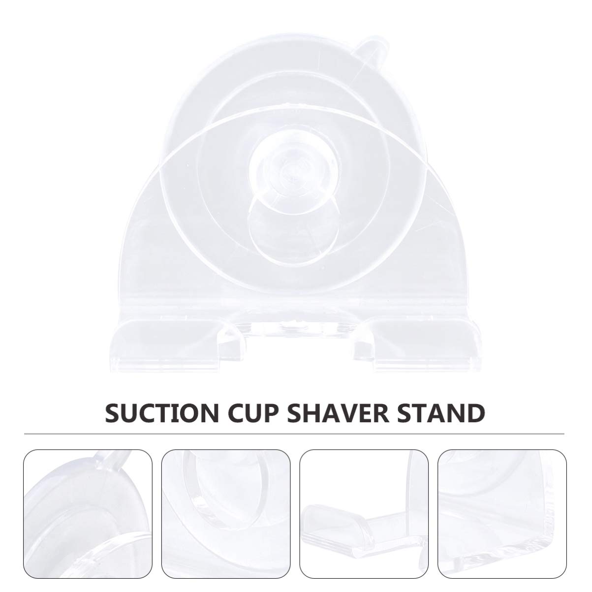 Baluue 2-Pack Razor Holder with Suction Cups - Wall Mounted Shower Organizer for Men's Razors & Shavers - Bathroom Storage Solution for Shaving Accessories - Perfect for Small Spaces & Travel Use