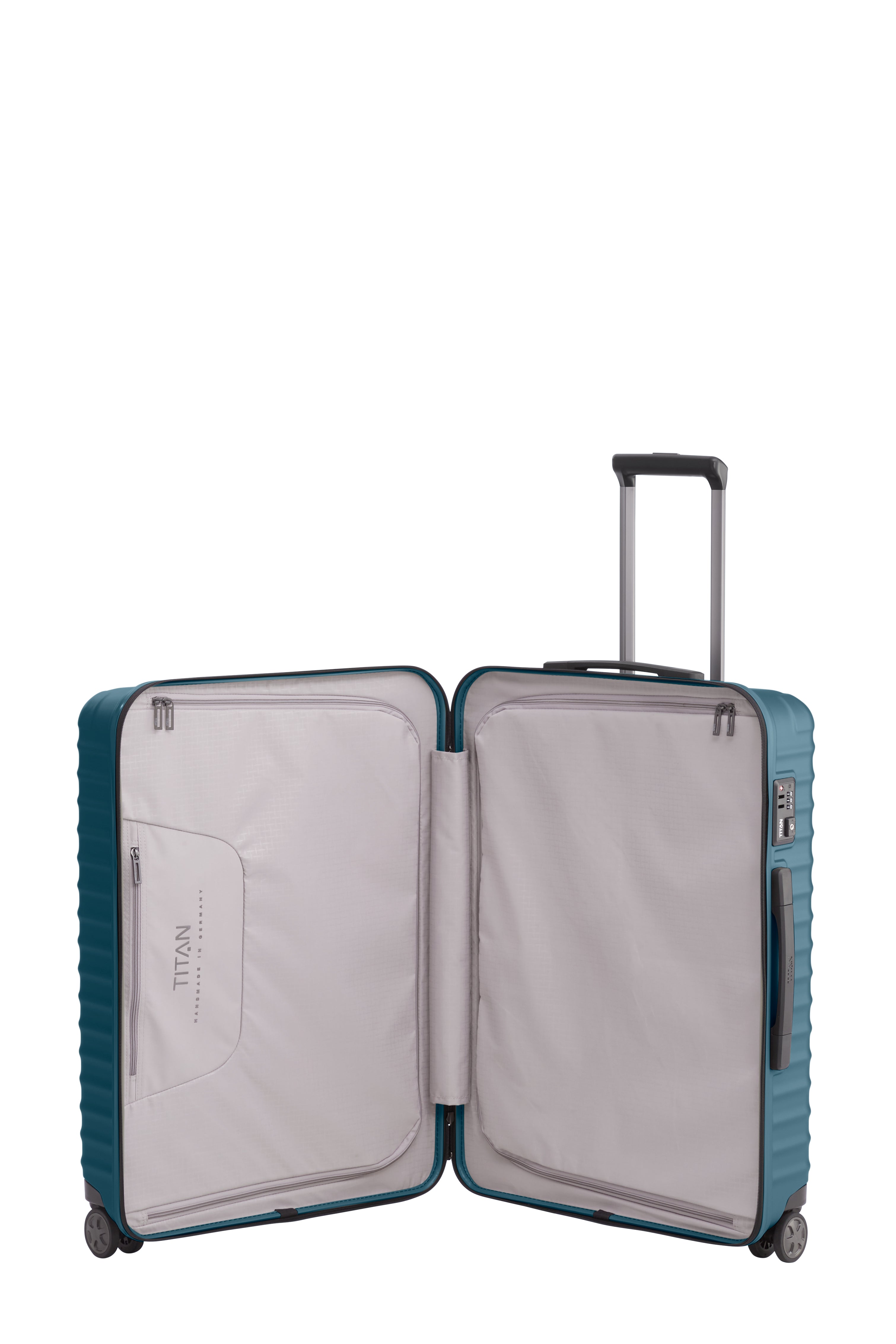 Titan LITRON Trolley Medium Luggage - Lightweight Carry-On Suitcase for Travel, Business Trips & Weekend Getaways | Durable Spinner Wheels & Smooth Rolling Design