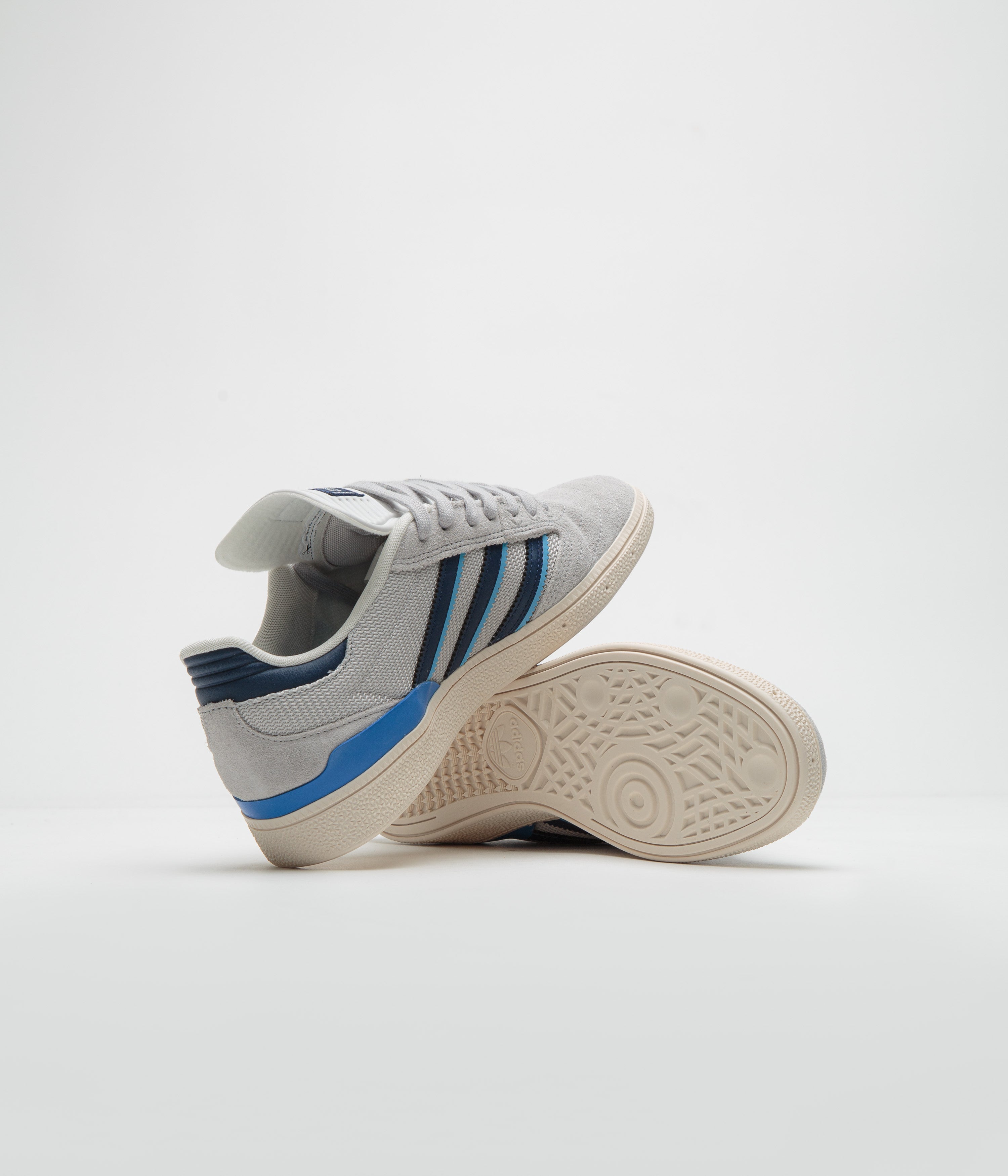 Adidas Busenitz Pro Skate Shoes for Men - Grey Two/Dark Blue/Chalk White | High-Performance Sneakers for Skateboarding & Streetwear Fashion