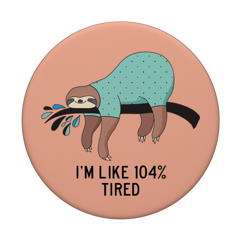 Adorable Sleepy Sloth PopSocket - Cute Gift for Her - Perfect for Phones & Tablets
