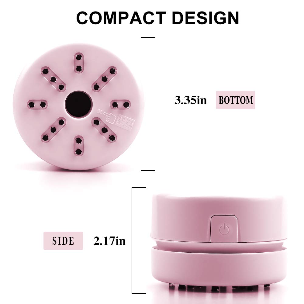 Premium Diamond Tools & Accessories - Handheld Mini Vacuum Cleaner for Desk, Jewelry & Diamonds (Pink) | Perfect for Home Office, Crafting & Jewelry Cleaning