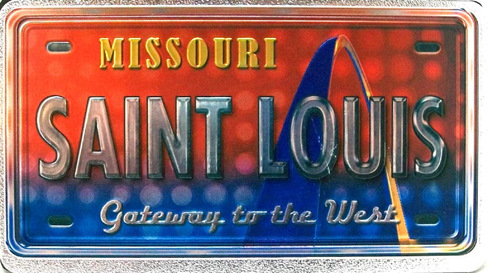 Saint Louis Missouri Gateway to the West Panoramic Dual-Sided Fridge Magnet - Perfect for Travel Souvenirs & Home Decor
