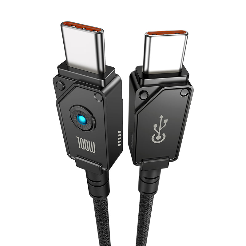 Baseus Unbreakable 100W USB-C to USB-C Fast Charging Cable 1M (3.3ft) - Durable & High-Speed Power Delivery for iPhone 15, MacBook, iPad, Samsung Galaxy - Perfect for Home, Office & Travel