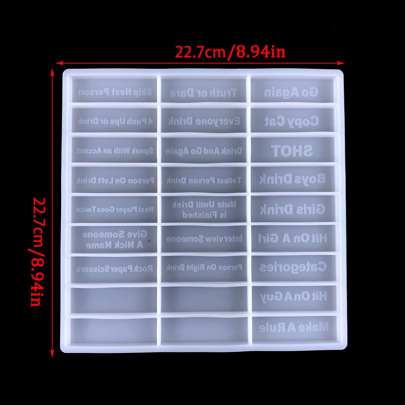 Premium Resin Molds for DIY Crafts - Silicone Game Molds for Family Gatherings & House Parties - Creative Gift Idea for Board Game Lovers - Perfect for Epoxy Resin Art, Tabletop Gaming, and Party Activities