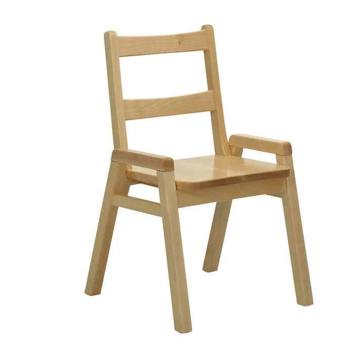 Premium J.B. Poitras Solid Maple Hardwood Stackable Classroom Chairs - Durable School Furniture for Classrooms, Libraries & Study Areas