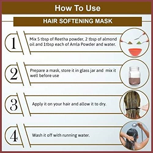 Organic Reetha Powder (Soapnut) 100g - Natural Hair Growth & Scalp Treatment | Promotes Healthy Hair & Skin | Ideal for DIY Shampoo, Hair Wash & Skincare Routine