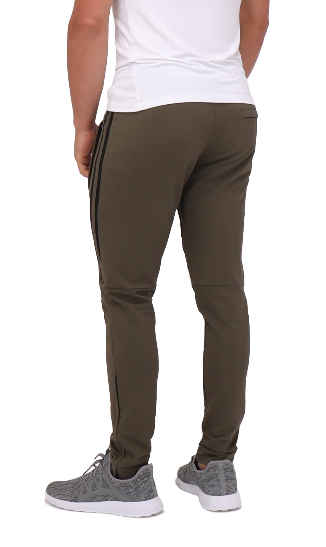 SCR Tall Jogger Sweatpants for Men - 33/36 Inseam Athletic Pants with Zipper Pockets - Comfortable Workout & Lounge Pants for Tall Men - Perfect for Gym, Running, and Casual Wear