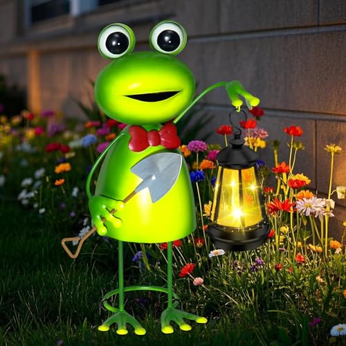 solar frog with lights